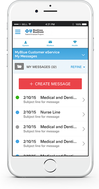 Blue Cross Blue Shield Inbox